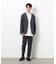【セットアップ対応】 デニムライクジャージー ノーカラー ジャケット