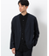 【セットアップ対応】 デニムライクジャージー ノーカラー ジャケット