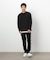 タテ畝ストレッチポンチ フェイクレイヤード クルーネックＴシャツ （長袖）