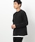タテ畝ストレッチポンチ フェイクレイヤード クルーネックＴシャツ （長袖）