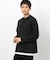 タテ畝ストレッチポンチ フェイクレイヤード クルーネックＴシャツ （長袖）