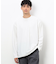 タテ畝ストレッチポンチ フェイクレイヤード クルーネックＴシャツ （長袖）