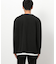 タテ畝ストレッチポンチ  フェイクレイヤード キーネックＴシャツ（長袖）