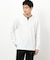 タテ畝ストレッチポンチ  フェイクレイヤード キーネックＴシャツ（長袖）