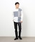 カラーブロック パッチワーク クルーネックＴシャツ（長袖）