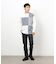 カラーブロック パッチワーク クルーネックＴシャツ（長袖）