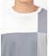 カラーブロック パッチワーク クルーネックＴシャツ（長袖）