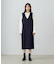 【セットアップ対応】　杢調　ロングジレワンピース