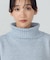 ウール混　オフタートルネックニット