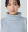 ウール混　オフタートルネックニット