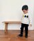 アーガイルモチーフ 長袖トレーナー(ベビーサイズ)