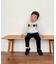 アーガイルモチーフ 長袖トレーナー(ベビーサイズ)