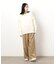 ストレッチツイル　ワイドパンツ