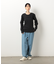 ランダムリブ　クルーネックＴシャツ　（長袖）