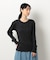 ランダムリブ　クルーネックＴシャツ　（長袖）