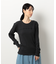 ランダムリブ　クルーネックＴシャツ　（長袖）