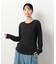 ランダムリブ　クルーネックＴシャツ　（長袖）