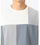 カラーブロック パッチワーク クルーネックＴシャツ