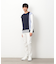 ストライプコンビ デザインＴシャツ