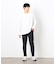 【セットアップ対応】デニムライクジャージ テーパードパンツ