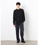 デニムライクストレッチ ワイドシェフパンツ