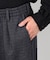 デニムライクストレッチ ワイドシェフパンツ