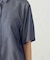 デニム風ドロスト付き ショートシャツ / セットアップ対応