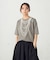 パールネックレスプリント　トロンプルイユＴシャツ