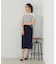 【ウォッシャブル】　前後２ＷＡＹ フレンチスリーブニットＴシャツ