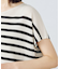 【ウォッシャブル】　前後２ＷＡＹ フレンチスリーブニットＴシャツ