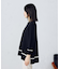 配色ラインワイドニット