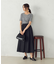 【アンサンブル対応】クロップド丈 リブＴシャツ