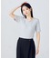 【アンサンブル対応】クロップド丈 リブＴシャツ