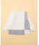 ストライプコンビデザイン 長袖Ｔシャツ(ベビーサイズ)
