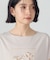 水彩タッチ 花プリントＴシャツ
