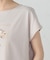 水彩タッチ 花プリントＴシャツ