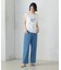 水彩タッチ 花プリントＴシャツ