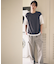 ケーブル柄 ベスト フェイクレイヤードＴシャツ