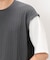 ケーブル柄 ベスト フェイクレイヤードＴシャツ