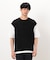 ケーブル柄 ベスト フェイクレイヤードＴシャツ