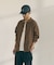 メッシュ編み ポロカーディガン