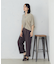 【美しいベーシックパンツ】麻調ワイドパンツ