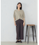 【美しいベーシックパンツ】麻調ワイドパンツ