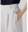 【美しいベーシックパンツ】麻調ワイドパンツ