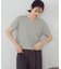 ボックスシルエット クロップ丈ボーダーＴシャツ