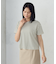 ボックスシルエット クロップ丈ボーダーＴシャツ