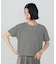 ボックスシルエット クロップ丈ボーダーＴシャツ