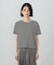 ボックスシルエット クロップ丈ボーダーＴシャツ