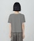 ボックスシルエット クロップ丈ボーダーＴシャツ