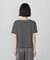ボックスシルエット クロップ丈ボーダーＴシャツ